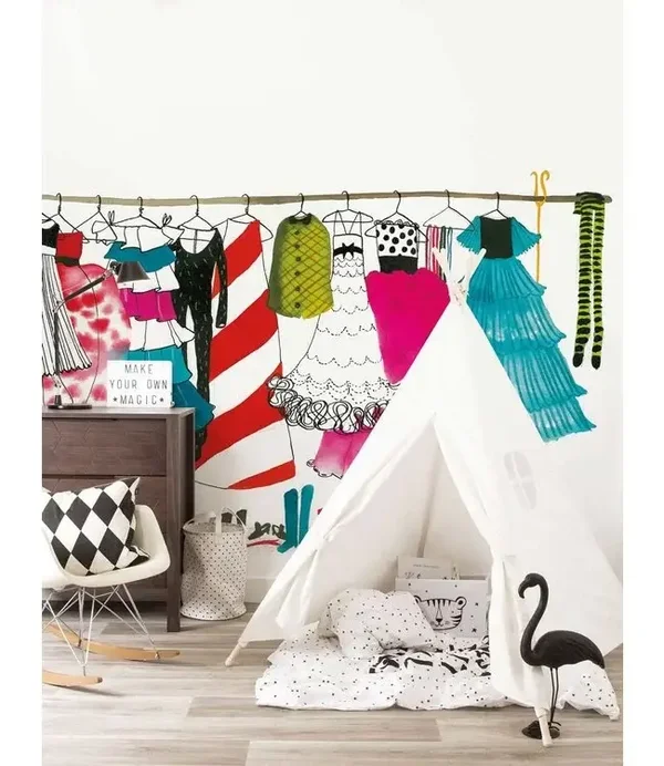 KEK Kids Behangpaneel Dress-Up Party WS-024