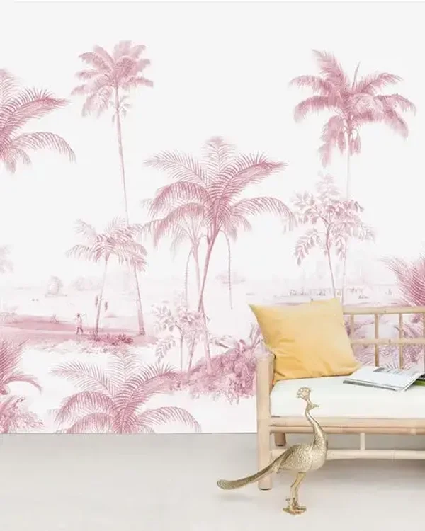Creative Lab Book ll - Collection '21/'22 Exotic Palms Pink (Mural)