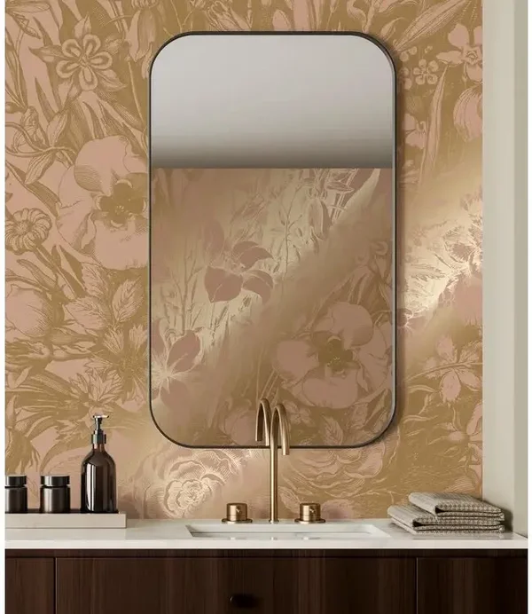 KEK Gold Silver Copper Engraved Flowers