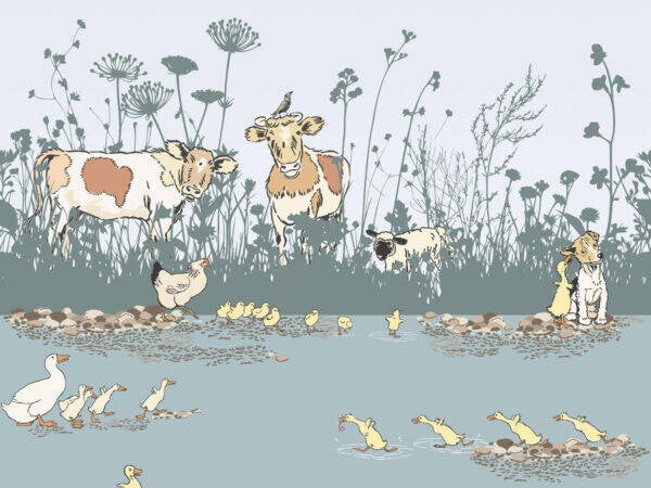 Little Greene Storybook Papers Riverside Capers 0231RIMOOZZ