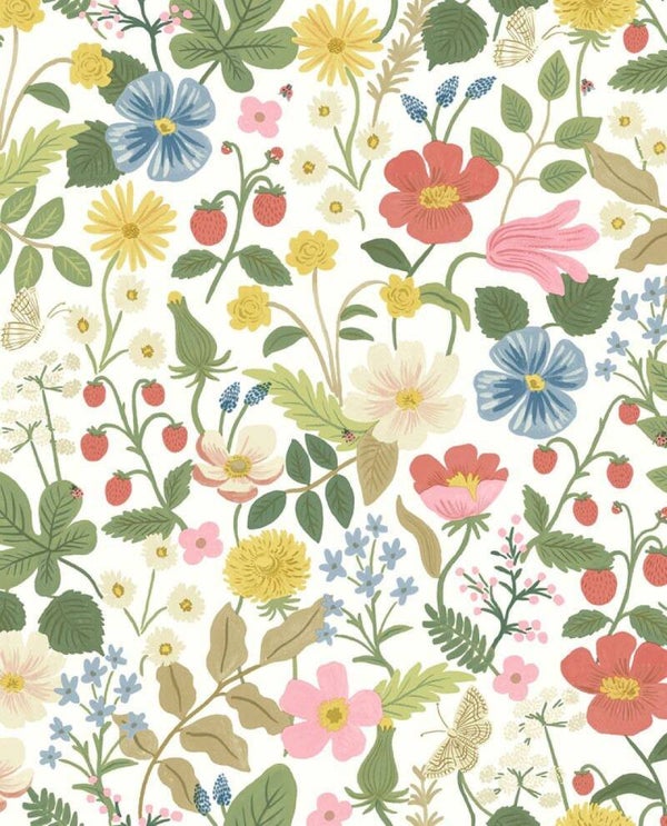 Eijffinger Rifle Paper Co. Strawberry Fields RP7354