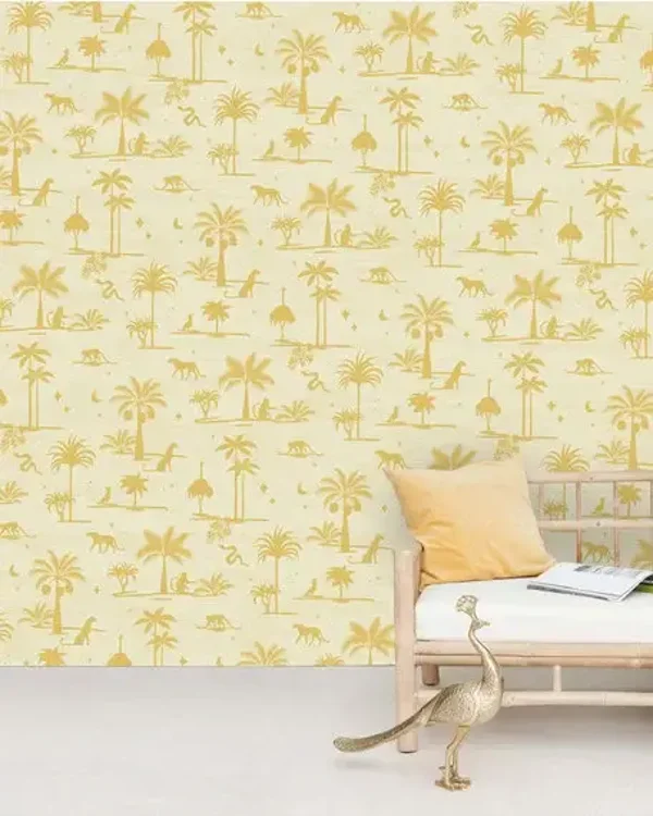 Creative Lab Book ll - Collection '21/'22 Jungle Silhouette Yellow (Mural)