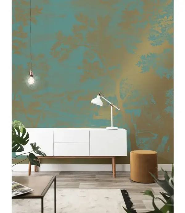 KEK Gold Metallic Engraved Landscapes