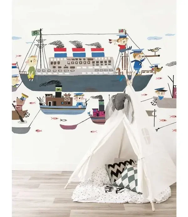 KEK Kids 2021 Behangpaneel Holland America Line WS-033