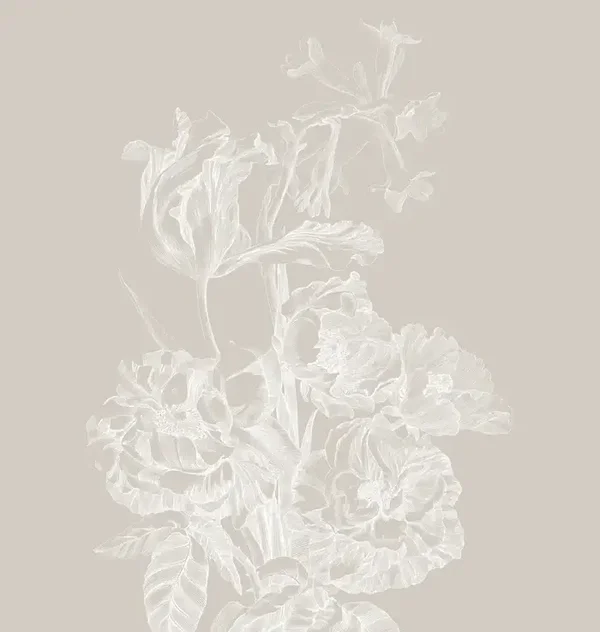 KEK Premium Wallpaper Engraved Flowers