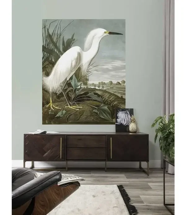 KEK Book ll Behangpaneel Snowy Heron PA009