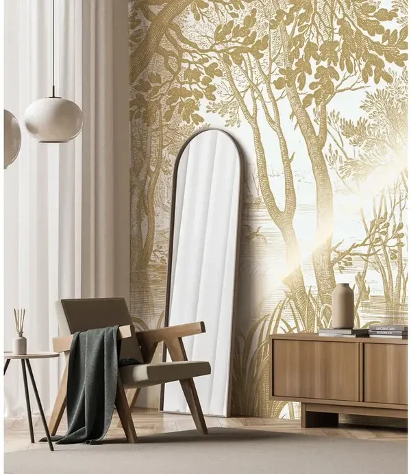 KEK Gold Silver Copper Engraved Landscapes