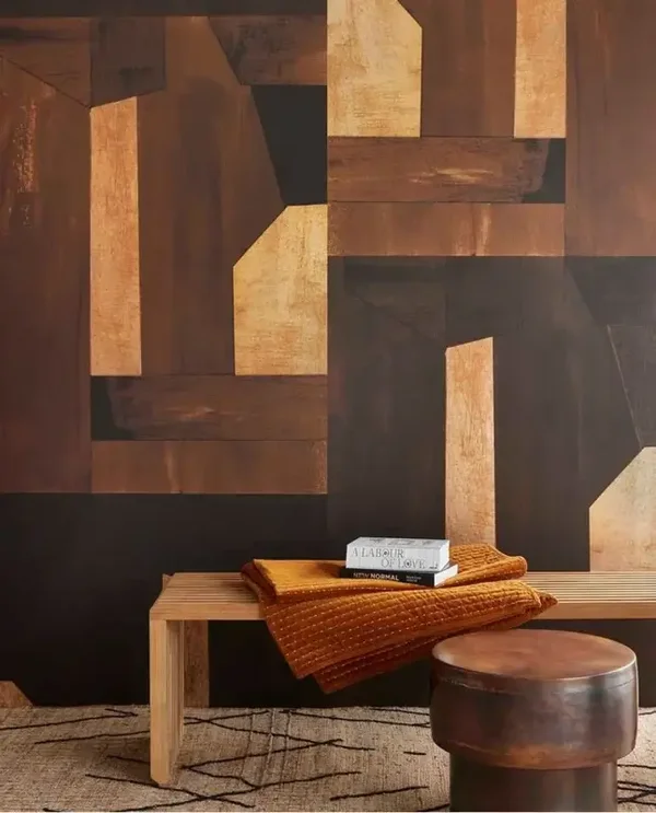 Eijffinger Revive Painted Patina Burnt Brown 333677