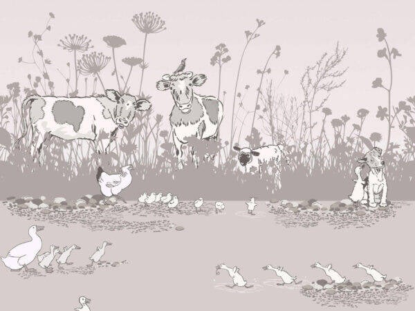 Little Greene Storybook Papers Riverside Capers 0231RICLUCK