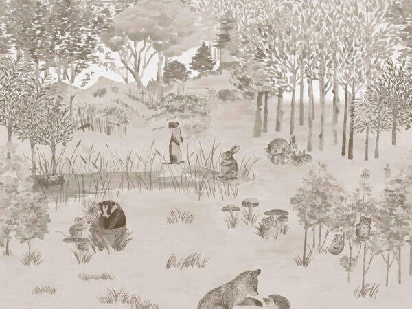 Little Greene Storybook Papers Potter's Woodland 0231POSTONE