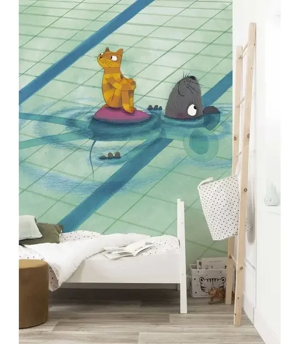 KEK Kids Behangpaneel Swimming Lesson WS-026