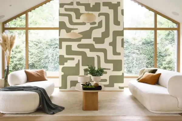Casadeco Rituel Tikal Vert Kaki