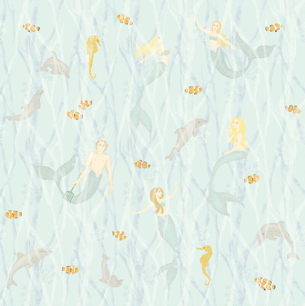Eijffinger Wallpower Junior 364149 Mermaids Blue