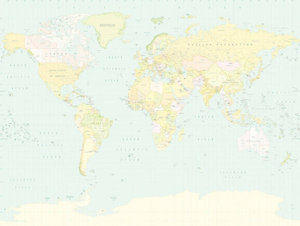 Eijffinger Wallpower Junior 364194 School Map