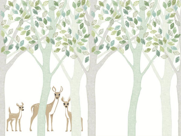 Eijffinger Wallpower Junior 364198 Deer, Leaf, Tree