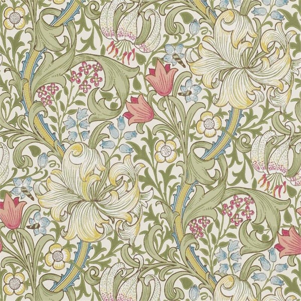 Morris & Co Morris Archive Wallpapers Golden Lily 210398
