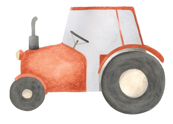 Casadeco Once Upon A Time Sticker Red Tractor OUAT 8861 86 17