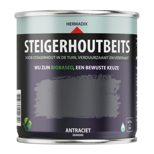 Hermadix Steigerhoutbeits (Antraciet)