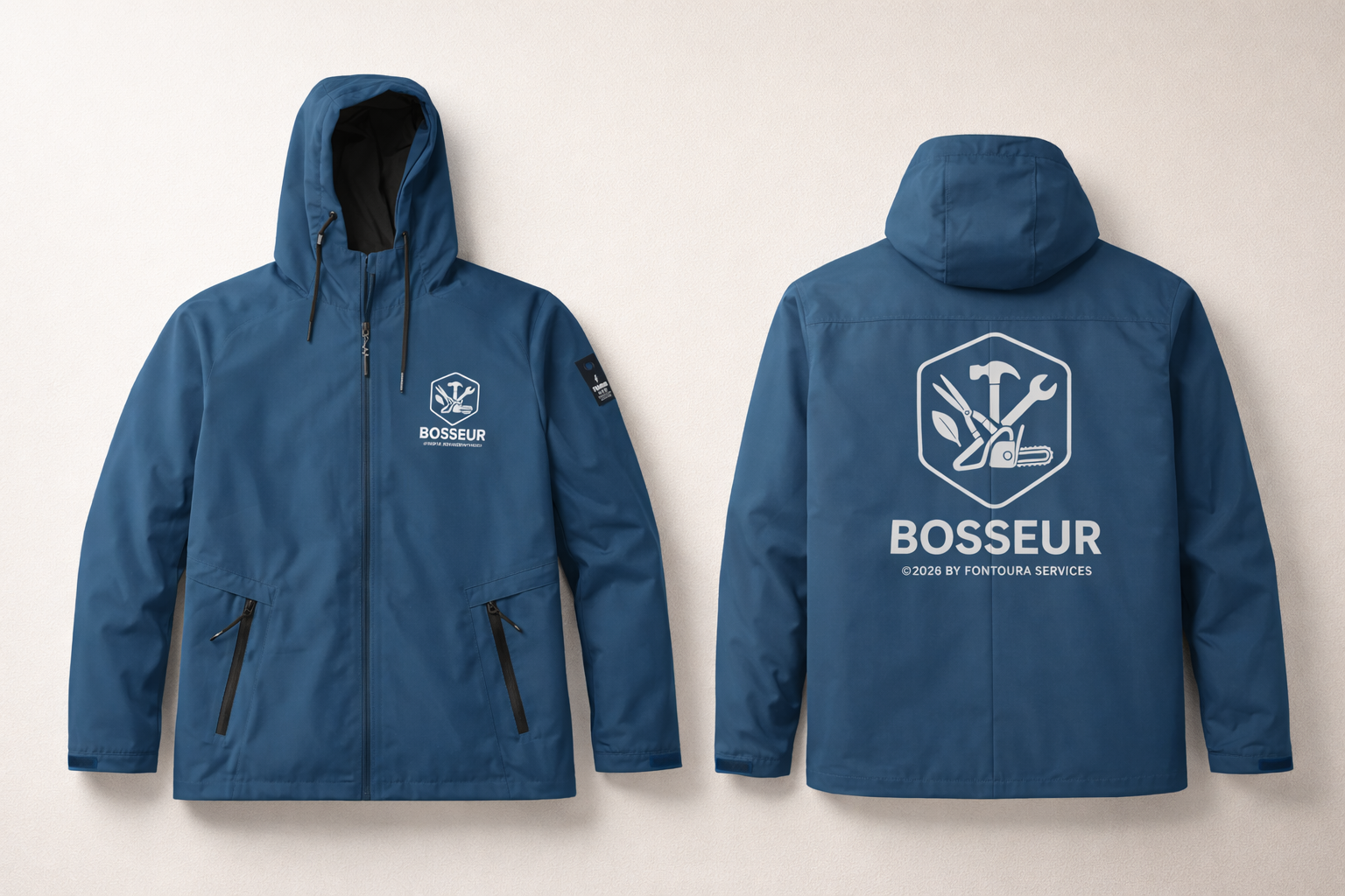 Veste BOSSEUR – Bleu Travail