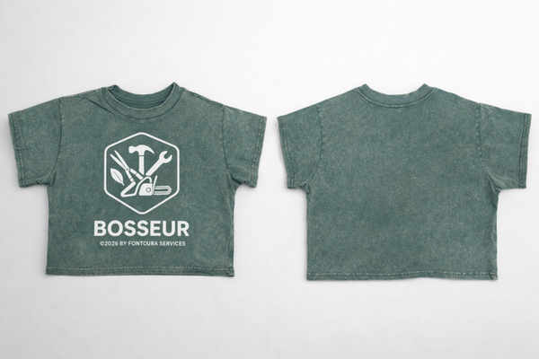 T-shirt croc top femme Bosseur – 100% coton – style street cocooning