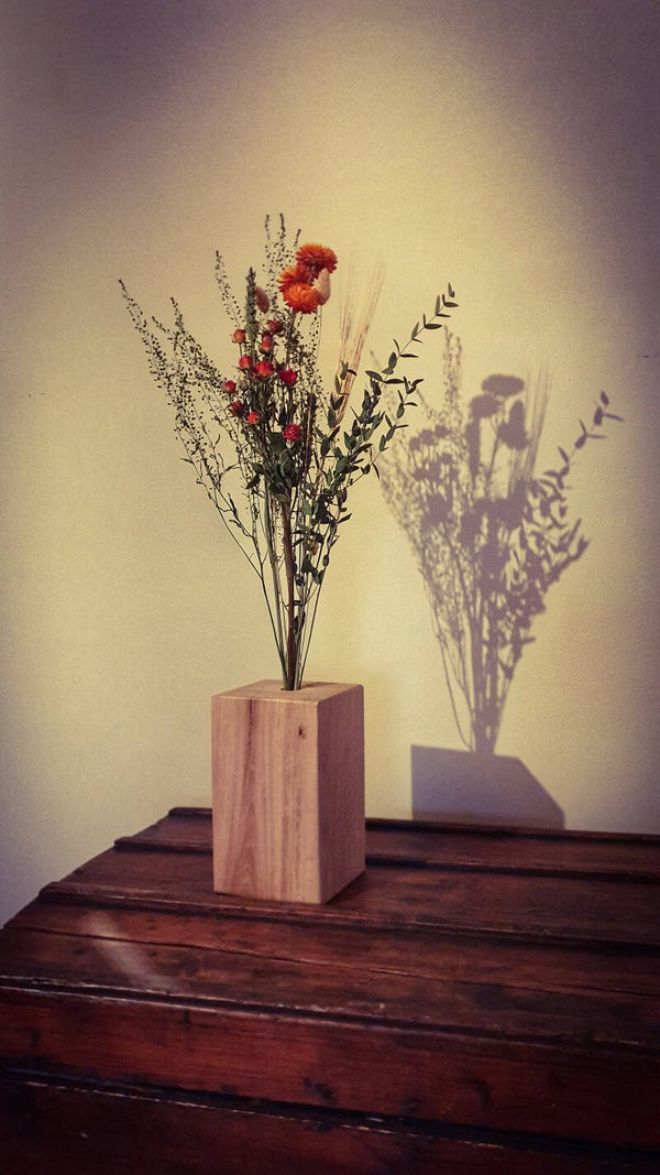 Droogboeket in massief hout