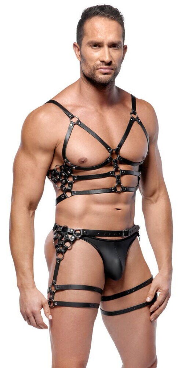 Harness-Set aus Leder M/L
