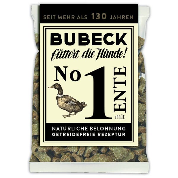 Bubeck No. 1 mit Ente 210g | getreidefreie Hundekuchen Hundeleckerli