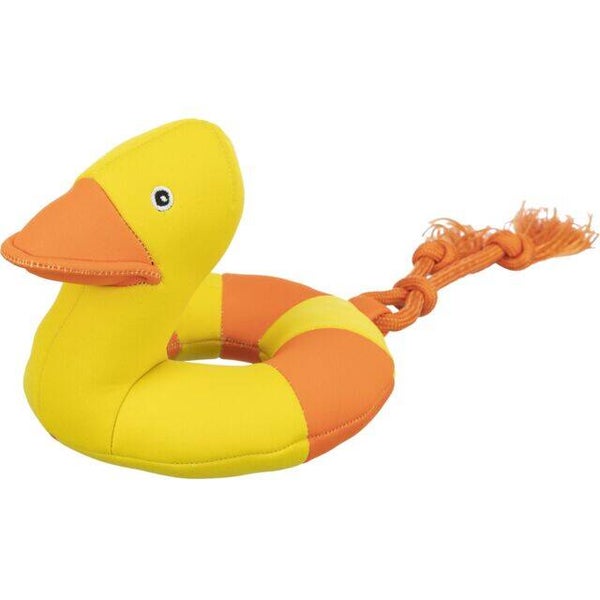Aqua Toy Ente am Seil Hundespielzeug