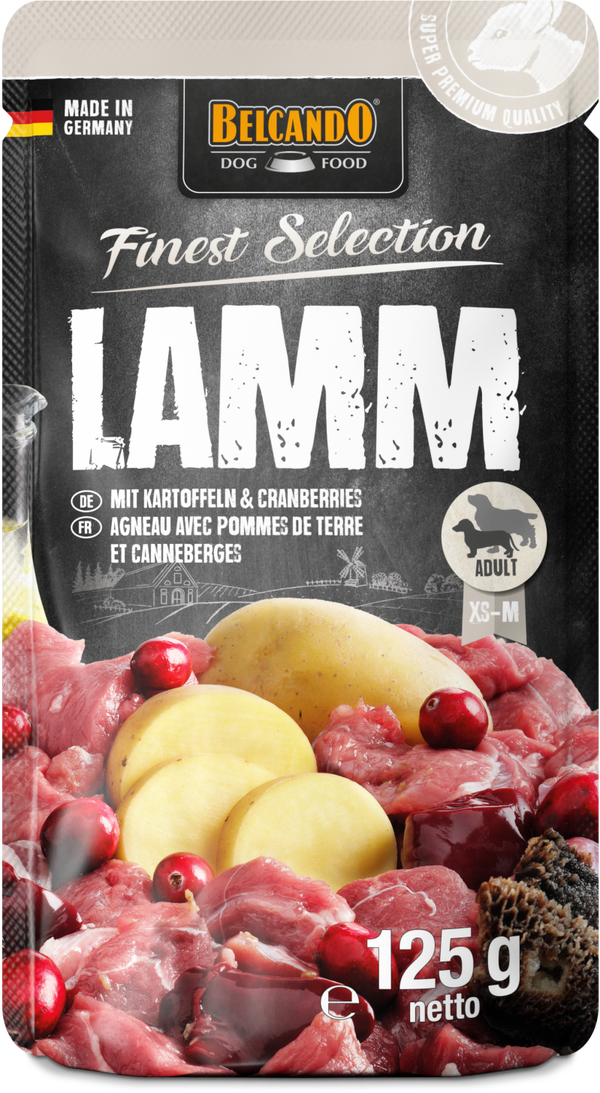 Belcando Lamm mit Kartoffeln & Cranberries 125g Hundenassfutter