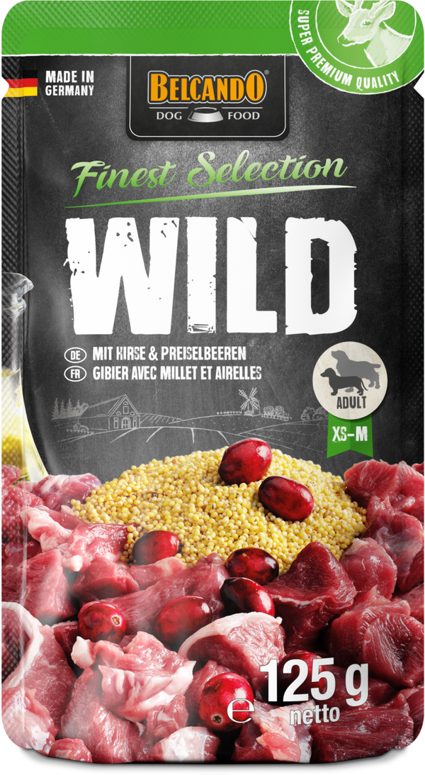 Belcando Wild mit Hirse & Preiselbeeren 125g Hundenassfutter