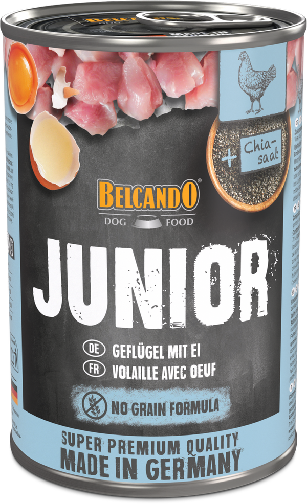 Belcando Junior Geflügel mit Ei 400g Hundenassfutter