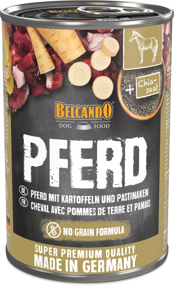 Belcando Pferd mit Kartoffeln und Pastinaken 400g Hundenassfutter
