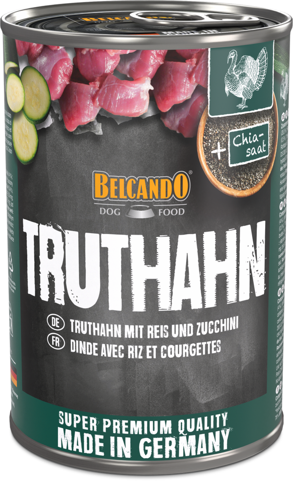 Belcando Truthahn mit Reis und Zucchini 400g Hundenassfutter