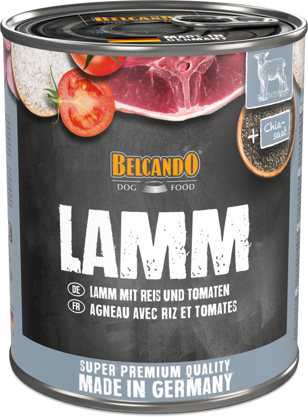 Belcando Lamm mit Reis und Tomaten 800g Hundenassfutter