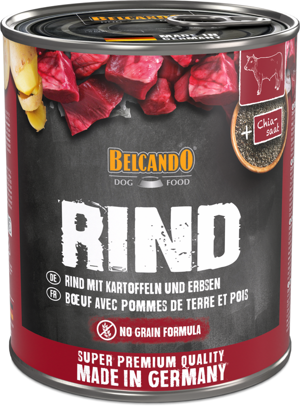Belcando Rind mit Kartoffeln und Erbsen 800g Hundenassfutter