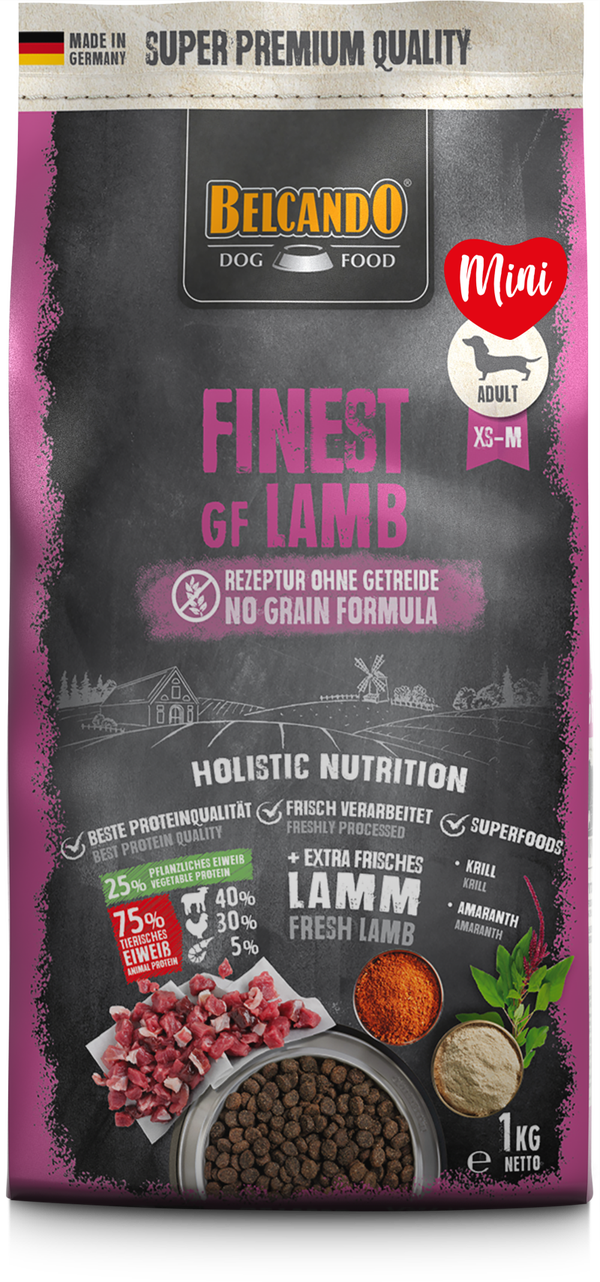 Belcando Finest GF Lamb 1kg Hundefutter
