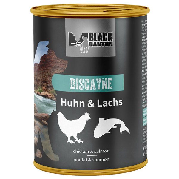 BLACK CANYON Lachs & Huhn BISCAYNE Nassfutter 410g Hundenassfutter