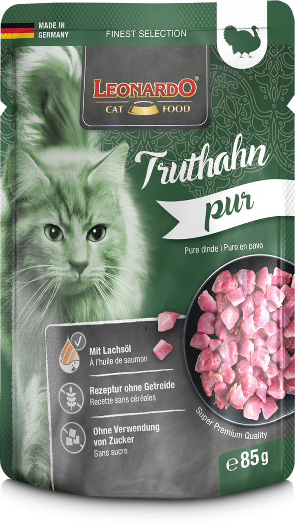 Leonardo Finest Selection Truthahn pur 85g Katzennassfutter