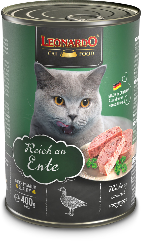 Leonardo Quality Selection Reich an Ente 400g Katzennassfutter