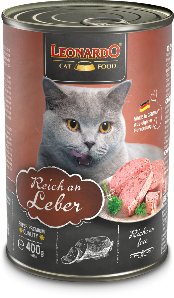 Leonardo Quality Selection Reich an Leber 400g Katzennassfutter