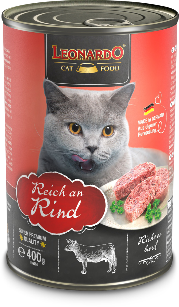 Leonardo Quality Selection Reich an Rind 400g Katzennassfutter