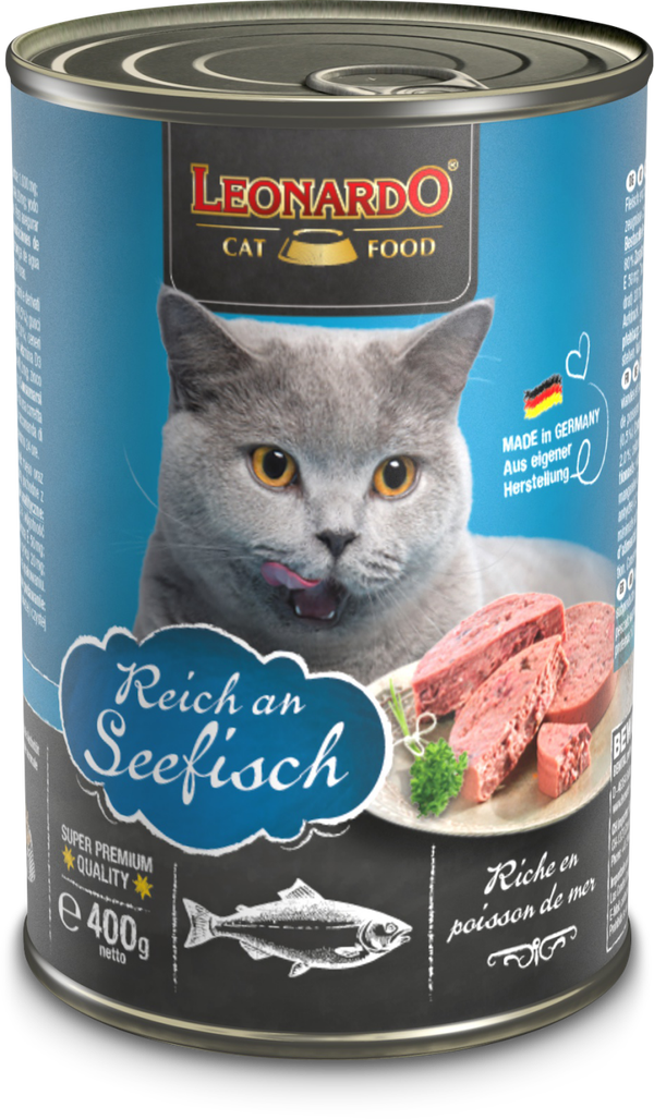 Leonardo Quality Selection Reich an Seefisch 400g Katzennassfutter