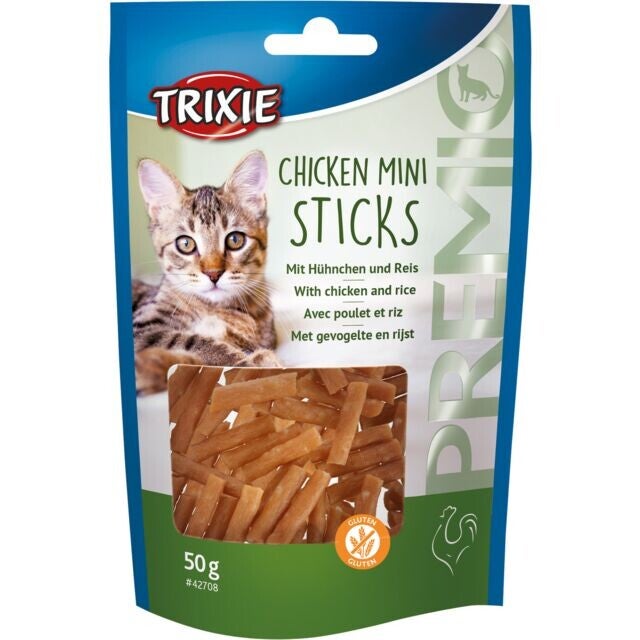 Mini Sticks mit Huhn & Reis 50g Katzenleckerli