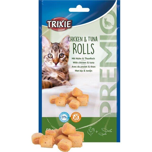 Premio Rolls mit Huhn & Thunfisch 50g Katzenleckerli