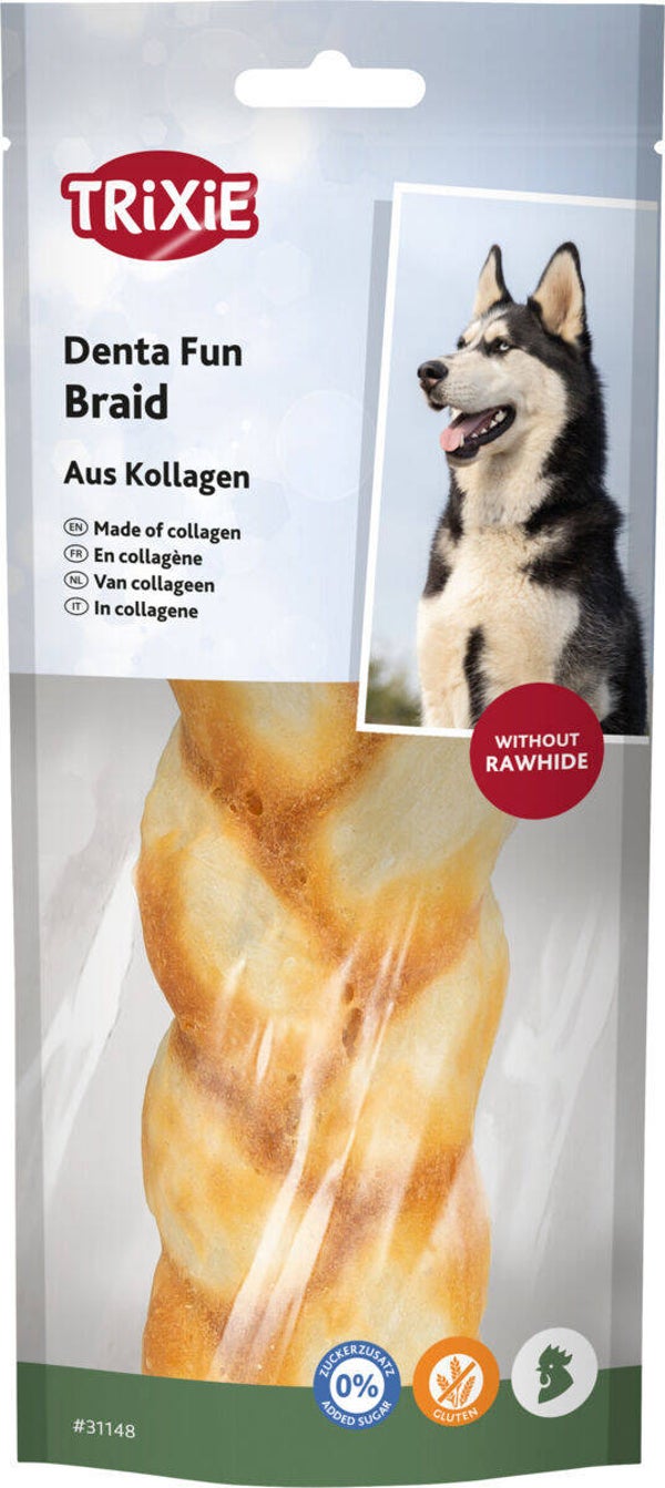 Trixie Denta Fun Braid aus Kollagen 65g Hundeleckerli