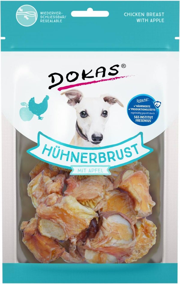 Dokas Hühnerbrust mit Apfel 70 g Hundeleckerli