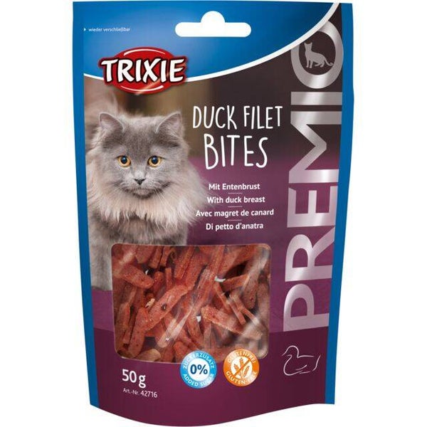 Premio Filets Bites mit Entenbrust 50g Katzenleckerli
