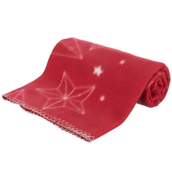 Trixie Xmas Fleecedecke Luciano rot  100 x 70 cm Weihnachten