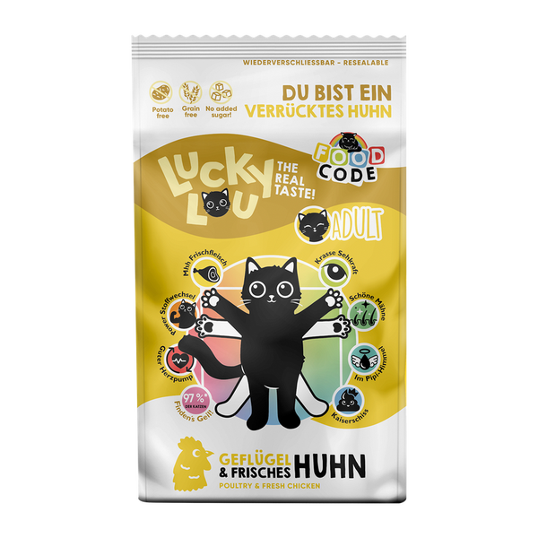 Lucky Lou® Food Code Lifestage Adult Geflügel & Huhn 1,7 kg Katzenfutter