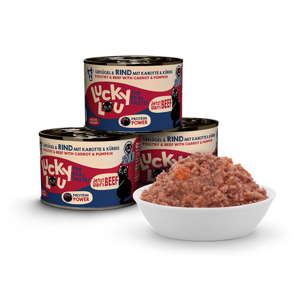 Lucky Lou® Lifestage Senior Geflügel & Rind 200g Katzennassfutter